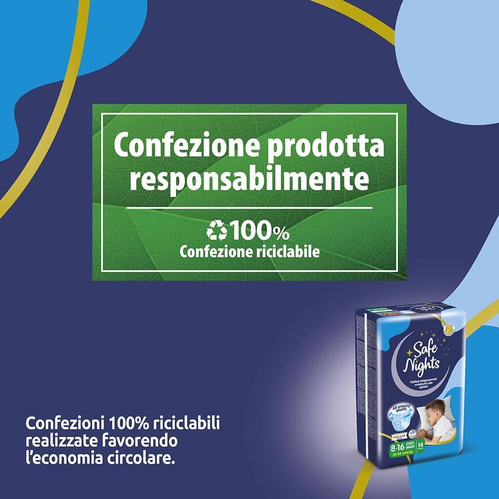 Safe Nights Boy, Windeln für die Nacht, verschiedene Größen Mutter und Kind Naty Shop