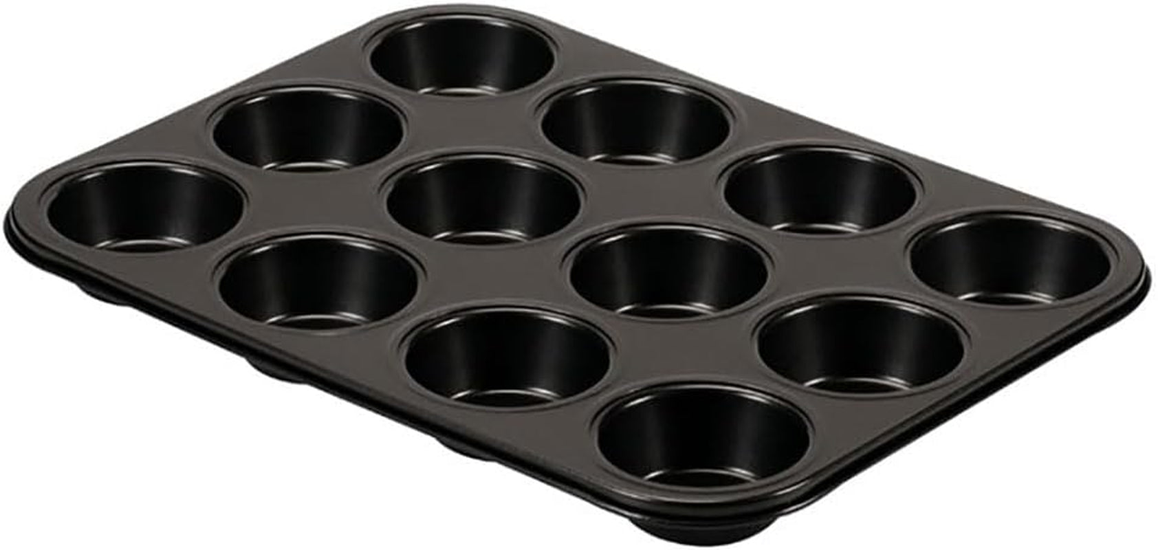 , Form 6 Muffins 18,5x27cm, schwarz Formen und Backbleche Naty Shop 12 Muffins