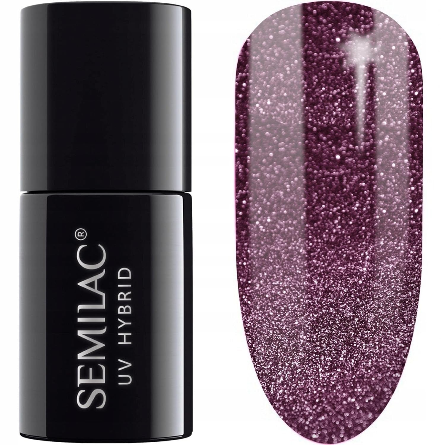 Semilac UV Nagellack Hybrid 404 Black Beans Muffin 7ml Kollektion Tastes of Fall