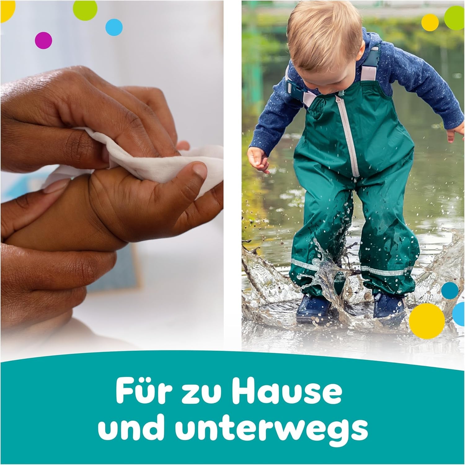 Pampers Fresh Clean Feuchttücher, 12 Packungen mit je 52 Tüchern, insgesamt 624 Tücher, leichter Duft, auch für Hände und Gesicht geeignet