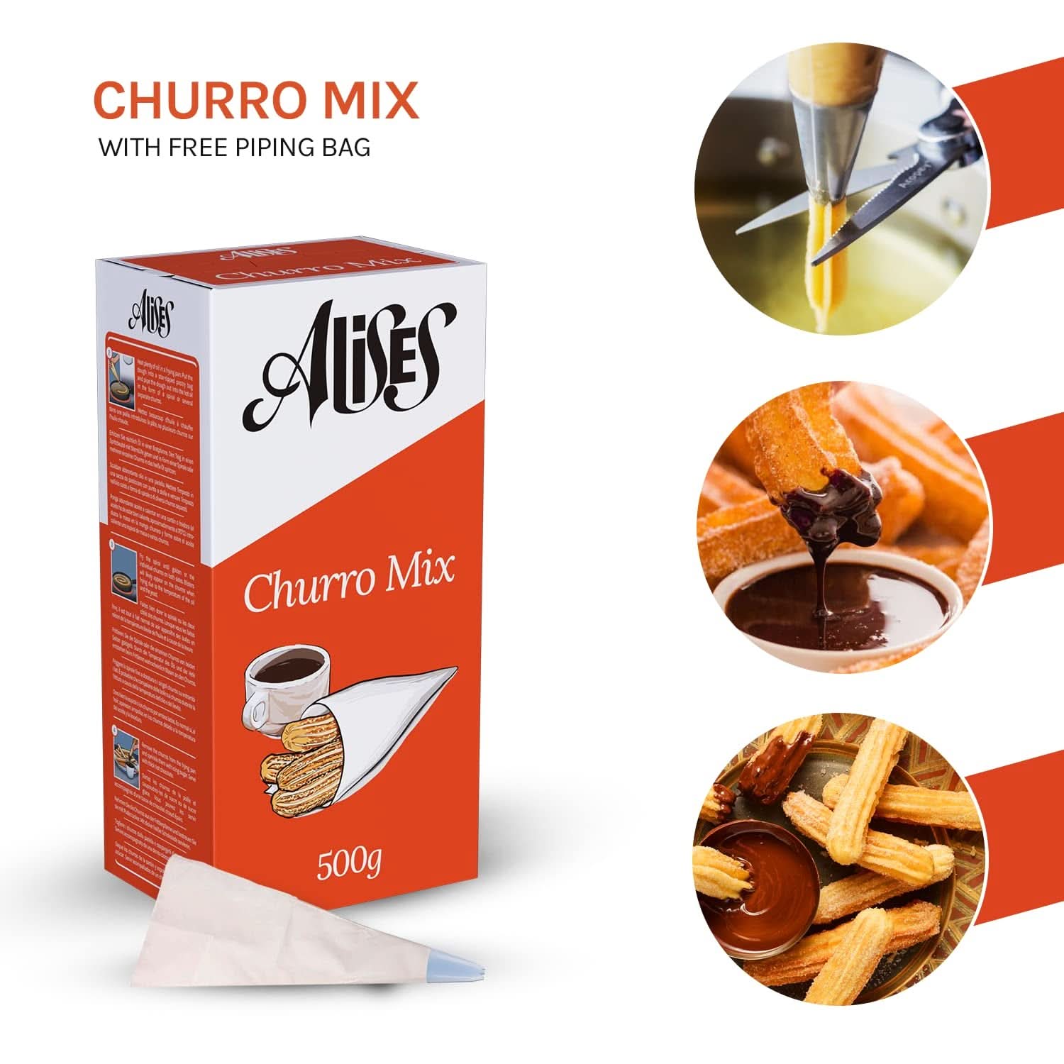 Spanische Mischung für Churros, 500 Gramm Naty Shop Kitchen