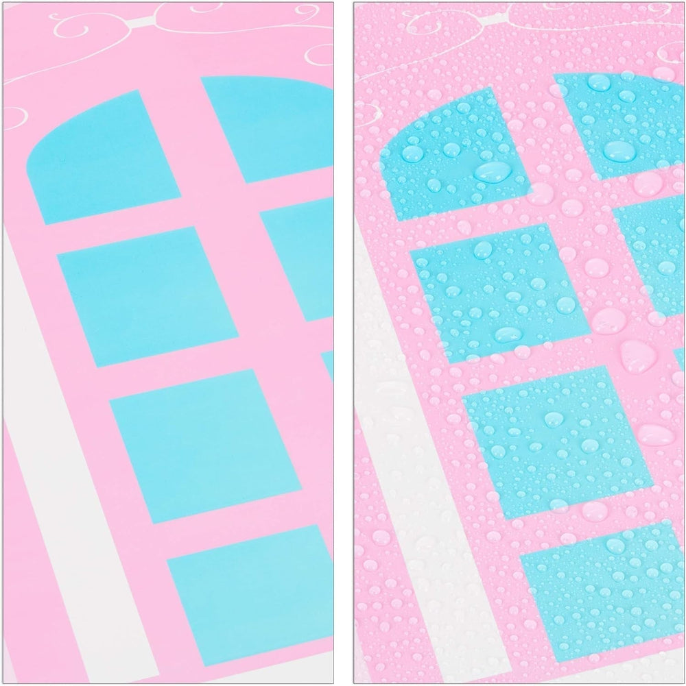 Relaxdays Kinderzimmerregal, Prinzessinnenschloss, Kunststoff, DIY-Schrank mit Türen, HBT: 128 x 110 x 37 cm, rosa Naty Shop Puppenhäuser