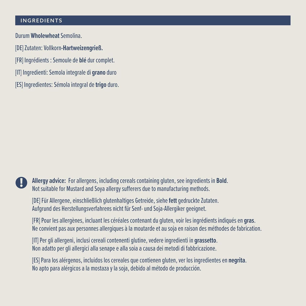 Vollkorn-Fusilli von Amazon, 500g