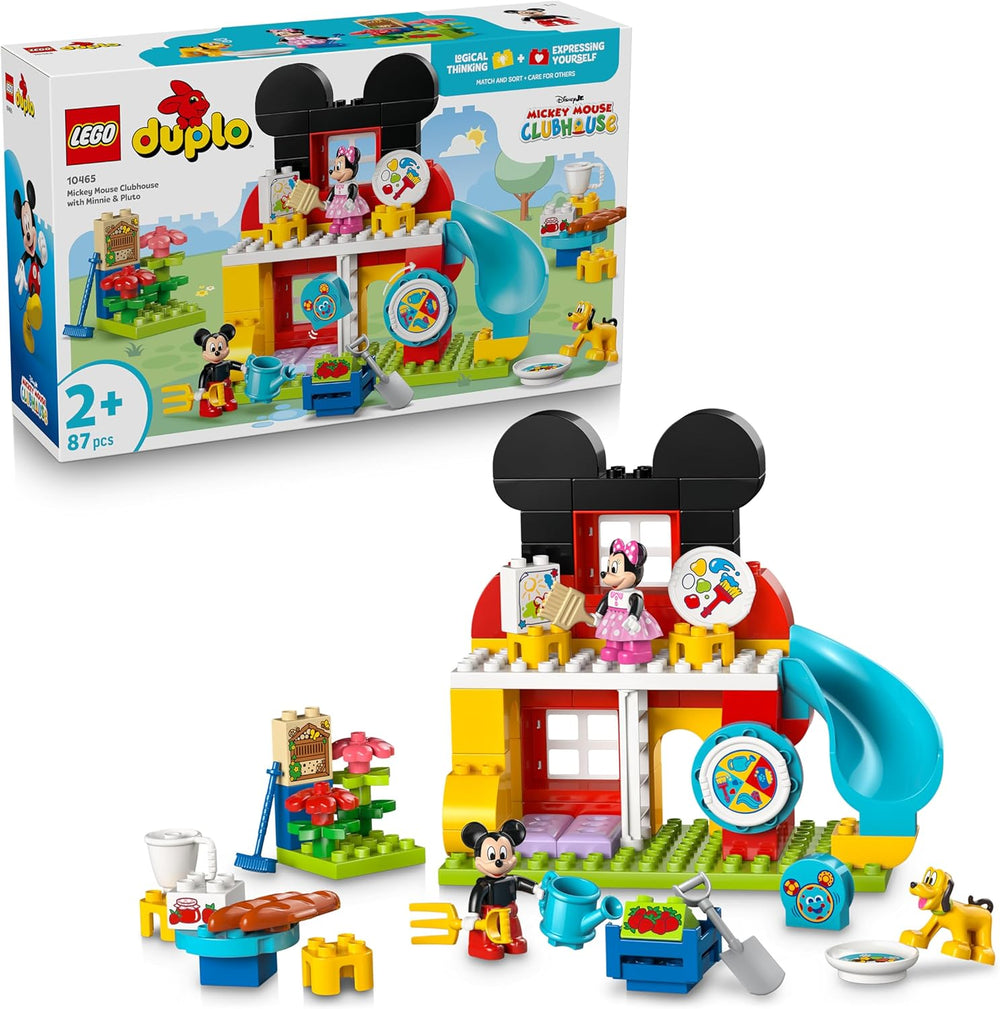 LEGO DUPLO | Micky Maus Wunderhaus mit Minnie und Pluto - Pädagogisches Feinmotorik-Spielzeug für Kleinkinder - inkl. 3 Figuren & Toodles - Geschenk für Jungen & Mädchen ab 2 Jahren - 10465