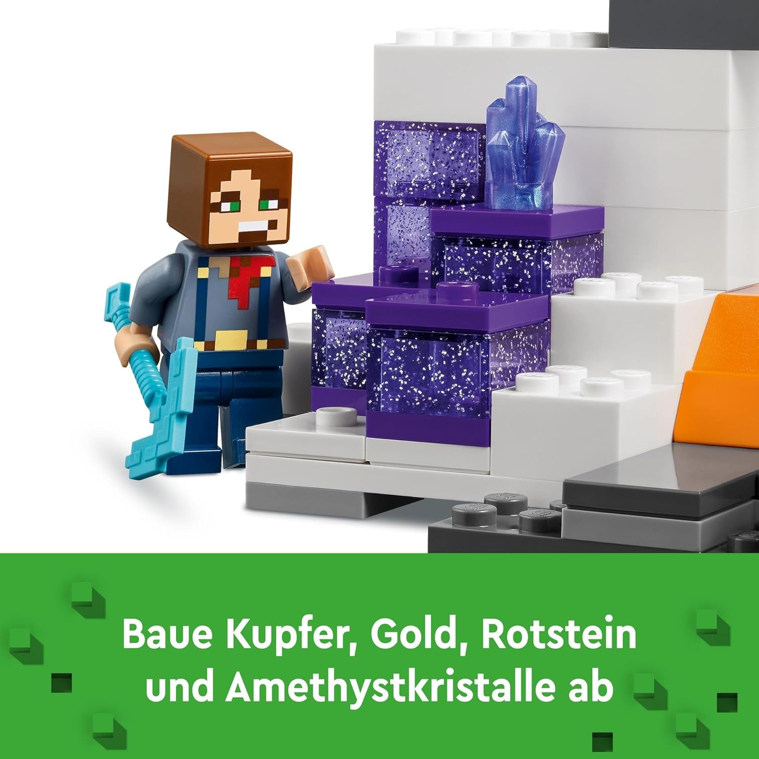 LEGO Minecraft Badlands Mine Videospiel-Bergbauspielzeugset für Jungen und Mädchen ab 8 Jahren. Lustige Bausteine, Abenteuerset, Geburtstagsgeschenk 21263. Bausets. Besuchen Sie den LEGO-Store