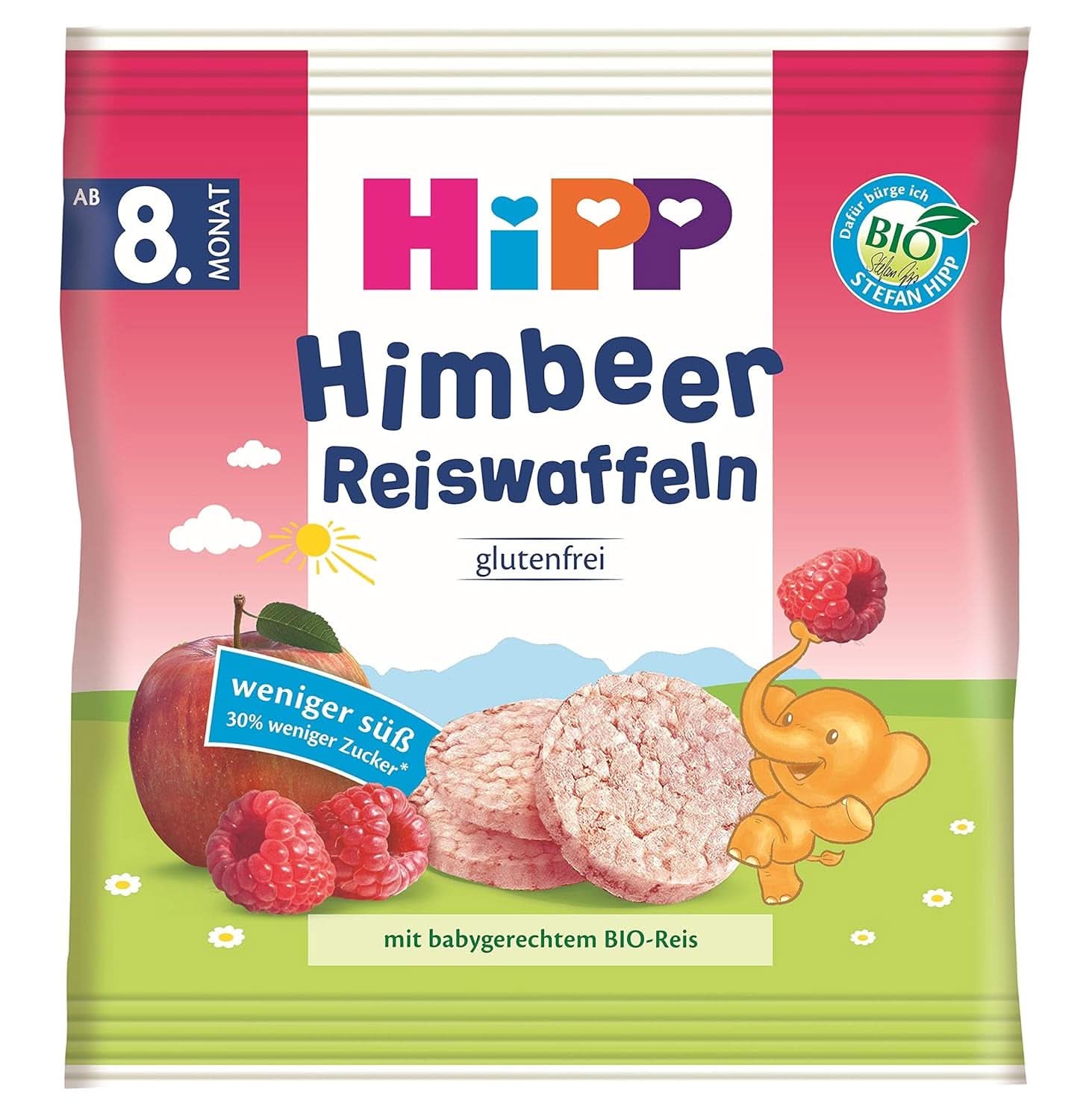 Bio-Snackprodukte Hipp Hirseriegel, 7er Pack (7 x 30g) Mutter und Kind Naty Shop 7 x 30 Gramm Himbeere