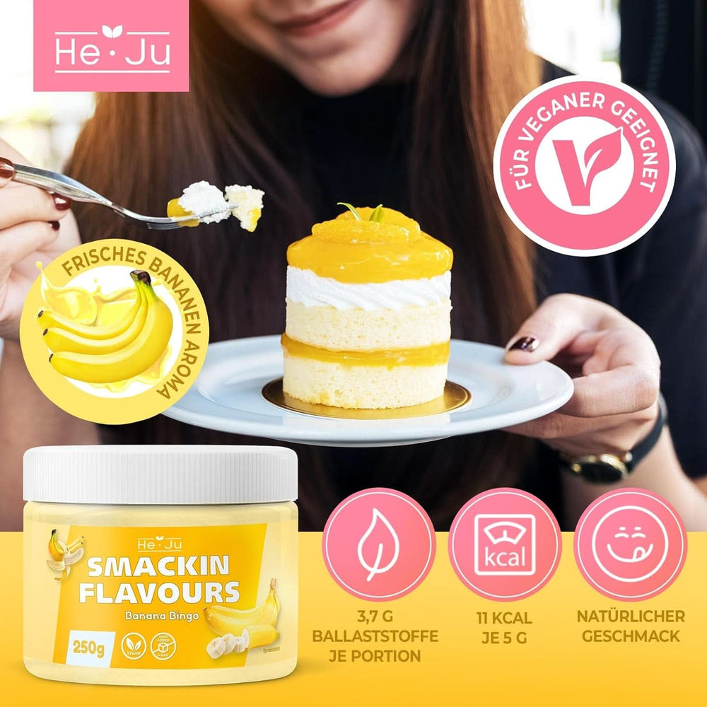 He-Ju, Pulver mit Bananengeschmack, 250 Gramm Aromen Naty Shop