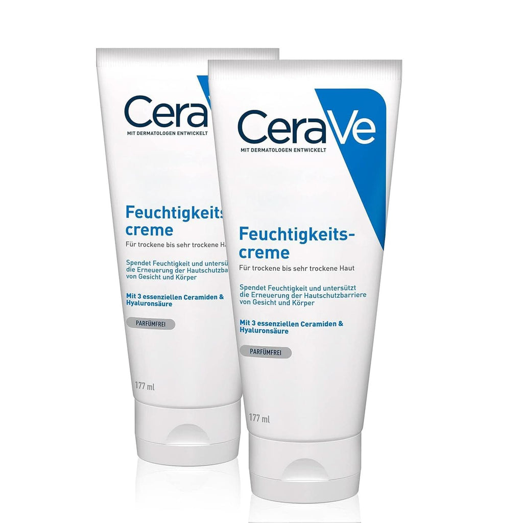 Cerave, Cremă hidratantă pentru corp și față pentru pielea uscată, cu hialuron și 3 ceramide esențiale, 454 g Cosmetice si Infrumusetare Naty Shop