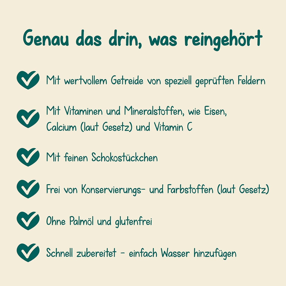 Milupa Stracciatella Milchbrei – Glutenfreies, palmölfreies Babymüsli – Frei von Konservierungs- und Farbstoffen – Ab 8 Monaten – 4 x 400 g