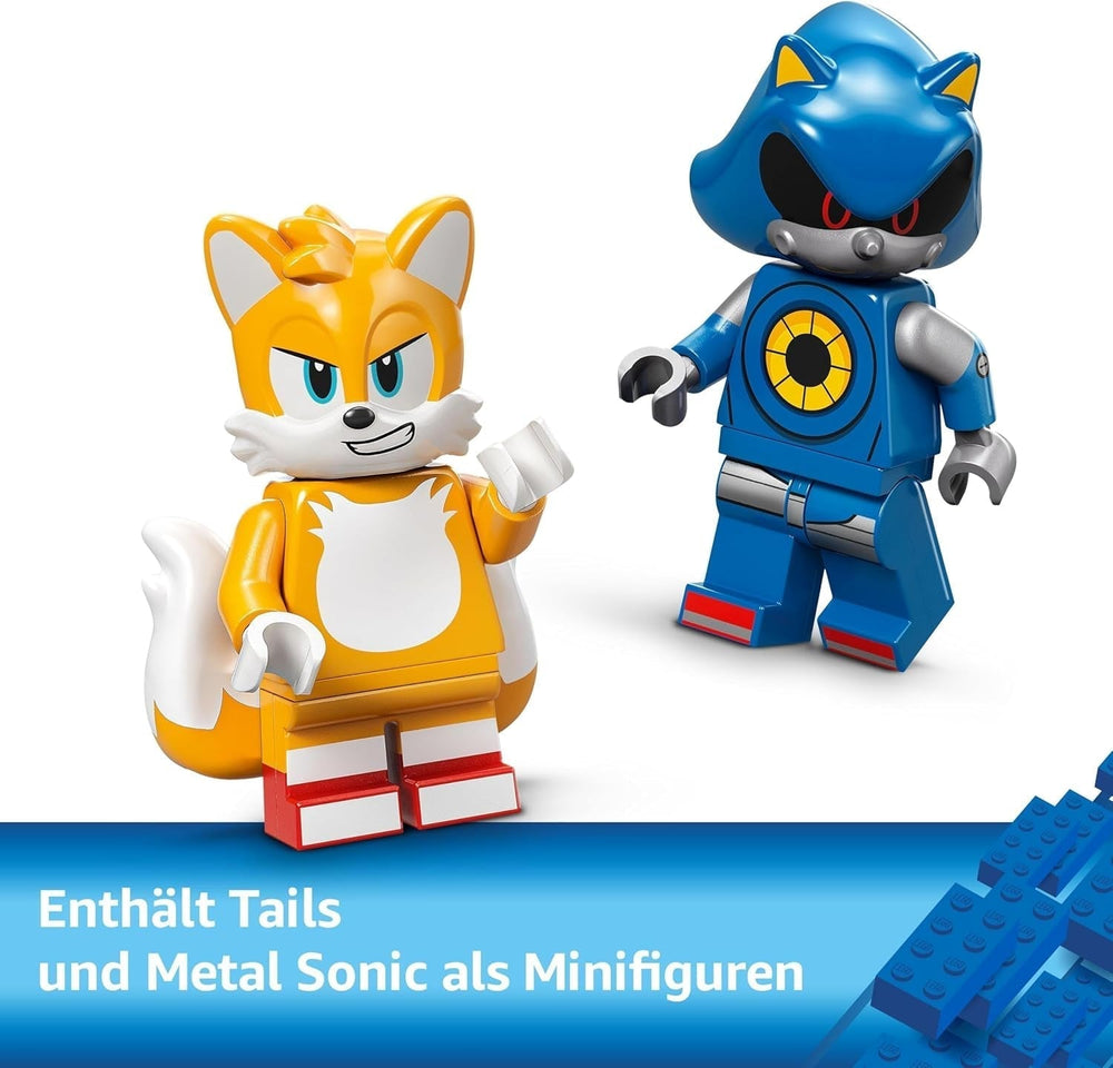 LEGO Sonic the Hedgehog Cyclone Vs. Metal Sonic – Mechs-Sammelspielzeug mit 2 Videospiel-Minifiguren – Geschenkidee für Jungen und Mädchen ab 8 Jahren und Teenager-Spielefans 77002 Bausätze Besuchen Sie den LEGO-Store