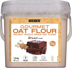 Weider Gourmet Haferflocken (1,9 kg) Brownie-Geschmack. Vollkorn-Haferflocken. Proteinquelle mit niedrigem Zuckergehalt.