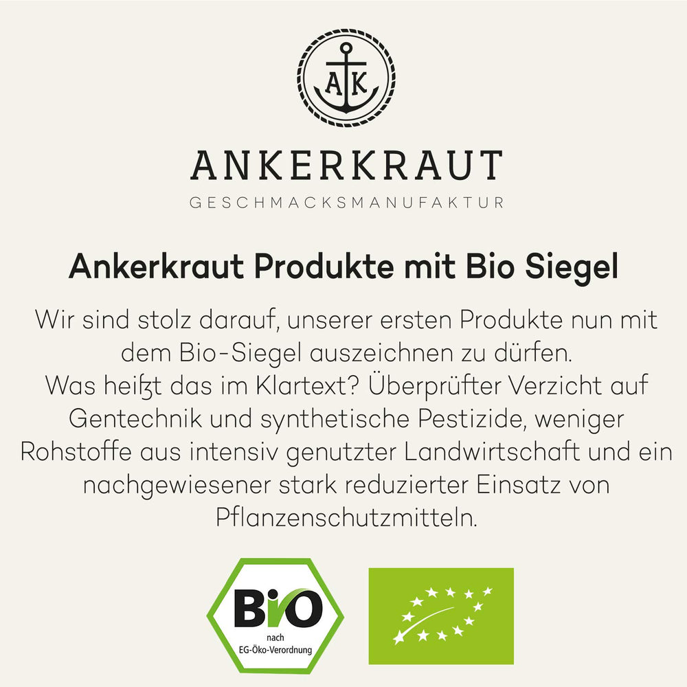 Ankerkraut BIO Oregano, gerebeltes Küchen-Kraut, 15 g im Korkglas, Bio-Qualität zum selber Sürzen, Gewürz mediterrane Küche für Pizza & Pasta