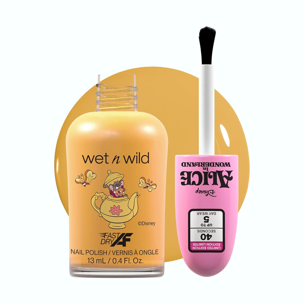 Wet n Wild Alice im Wunderland „In a World of My Own“ Nagellack-Set mit 2 Stück, mit schnell trocknender und lang anhaltender Formel, glänzendem Finish, hält bis zu 5 Tage