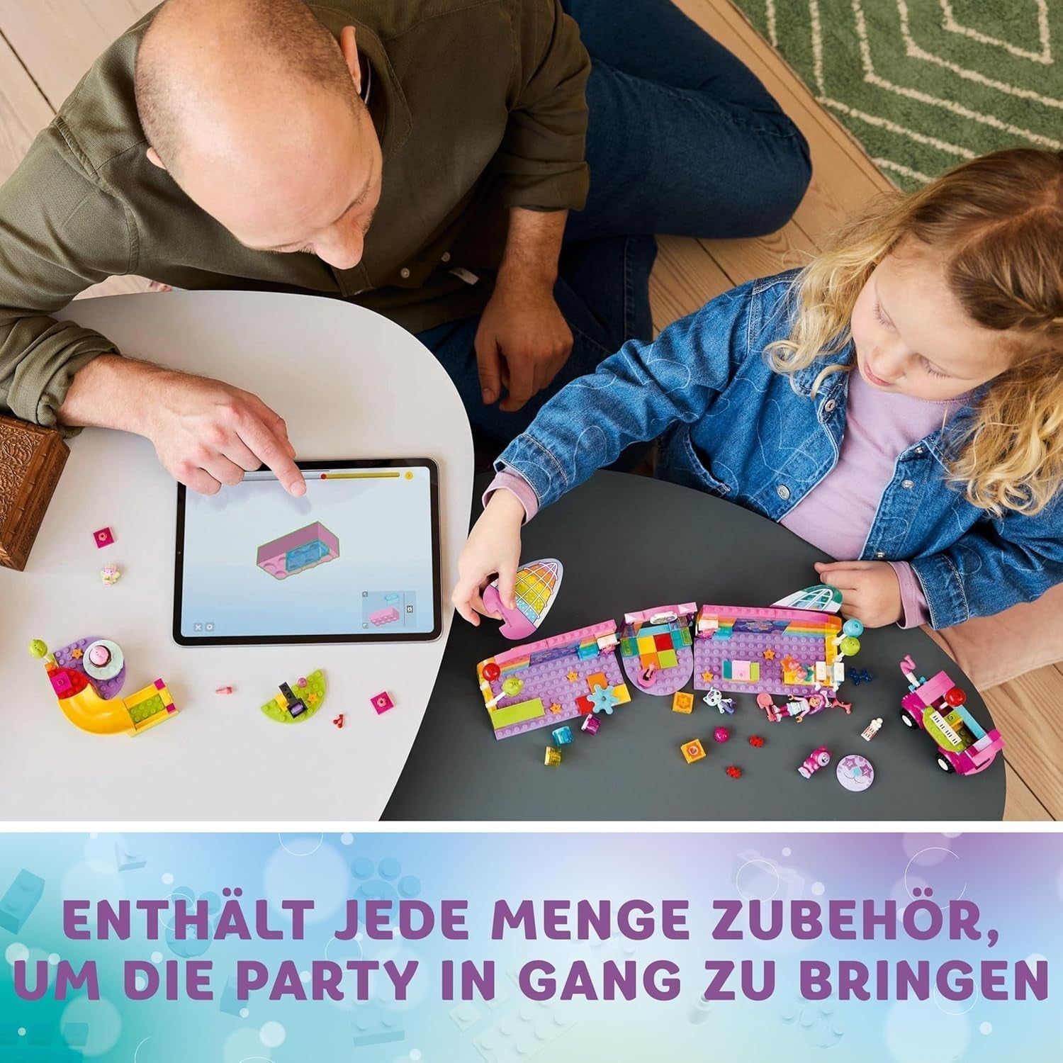 LEGO 4+ Gabbys Puppenhaus Gabbys Partyraum, Disco-Spielset mit Rutsche und Tierfiguren für kreatives Rollenspiel, Geschenk für Mädchen und Jungen ab 4 Jahren 10797 Bausets Besuchen Sie den LEGO-Store