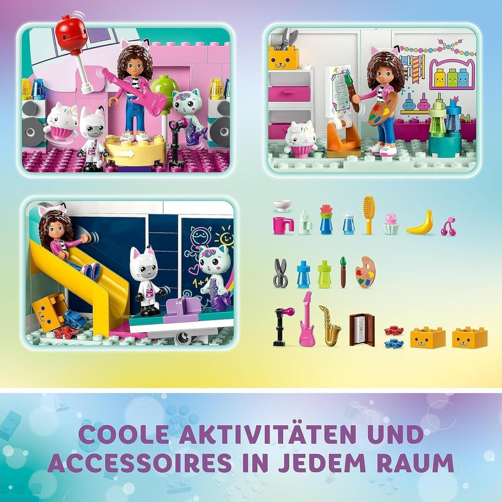 Lego 10788 Gabbys Puppenhaus-Spielzeugset, 8 Zimmer und 4 Etagen Gabbys Puppenhaus-Spielzeug mit Pandi-, Erdmännchen-, Kuchi-Figuren und Zubehör, Geschenk für 4-jährige Mädchen, Jungen und Kinder. Bausets Besuchen Sie den LEGO-Store