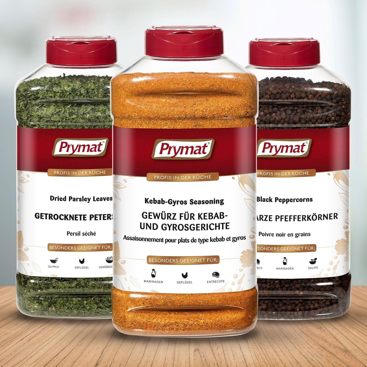 Prymat Gyros Gewürzmischung 900g – aromatische, würzige Mischung für Döner-, Kebab-, Hähnchen-, Lamm- und Grillgerichte – ideal zum Grillen, Braten und Würzen mediterraner Fleischgerichte