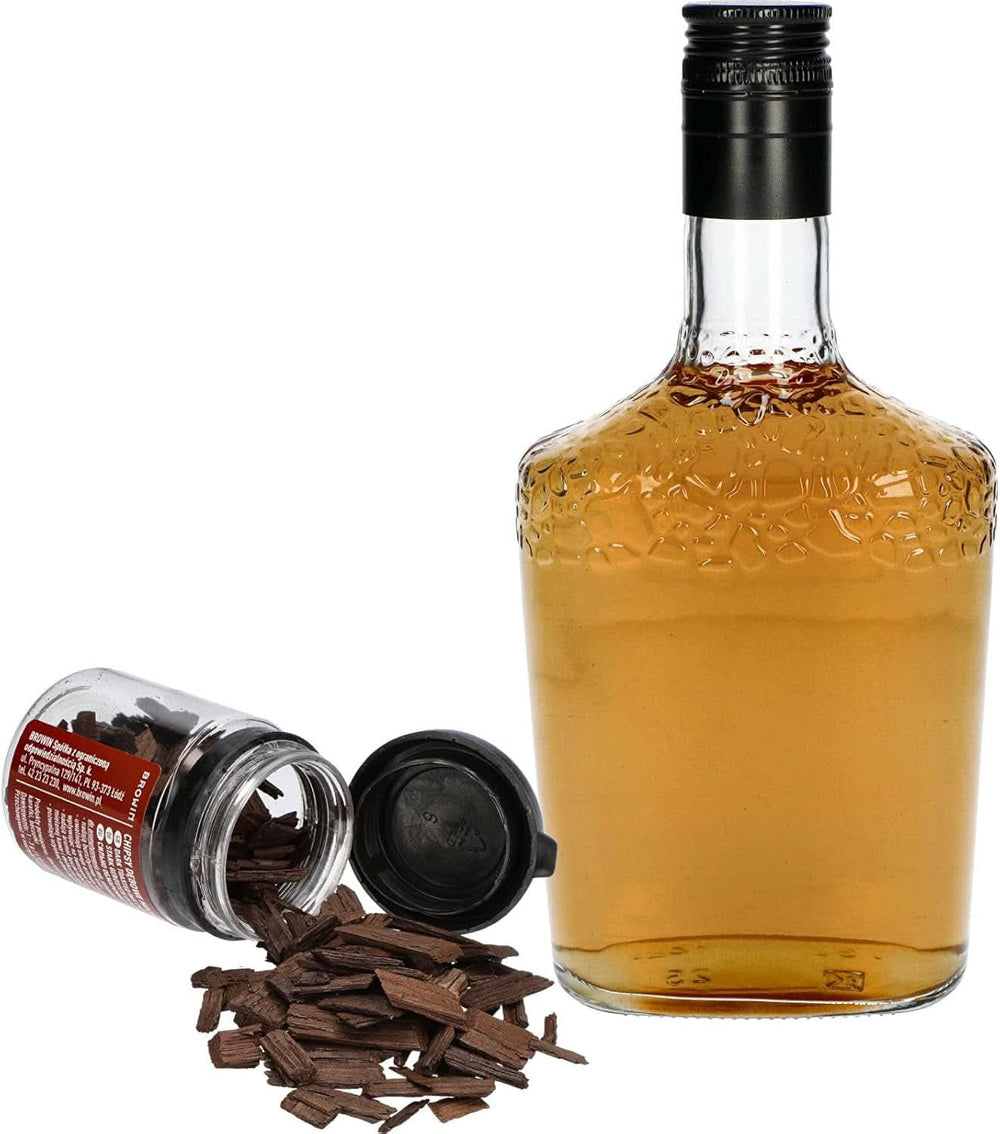 Browin Strong Roasted Oak Chips 20g – Flocken, feine Eichenstäbchen zum Aromatisieren von Alkohol, braune Aromen Naty Shop