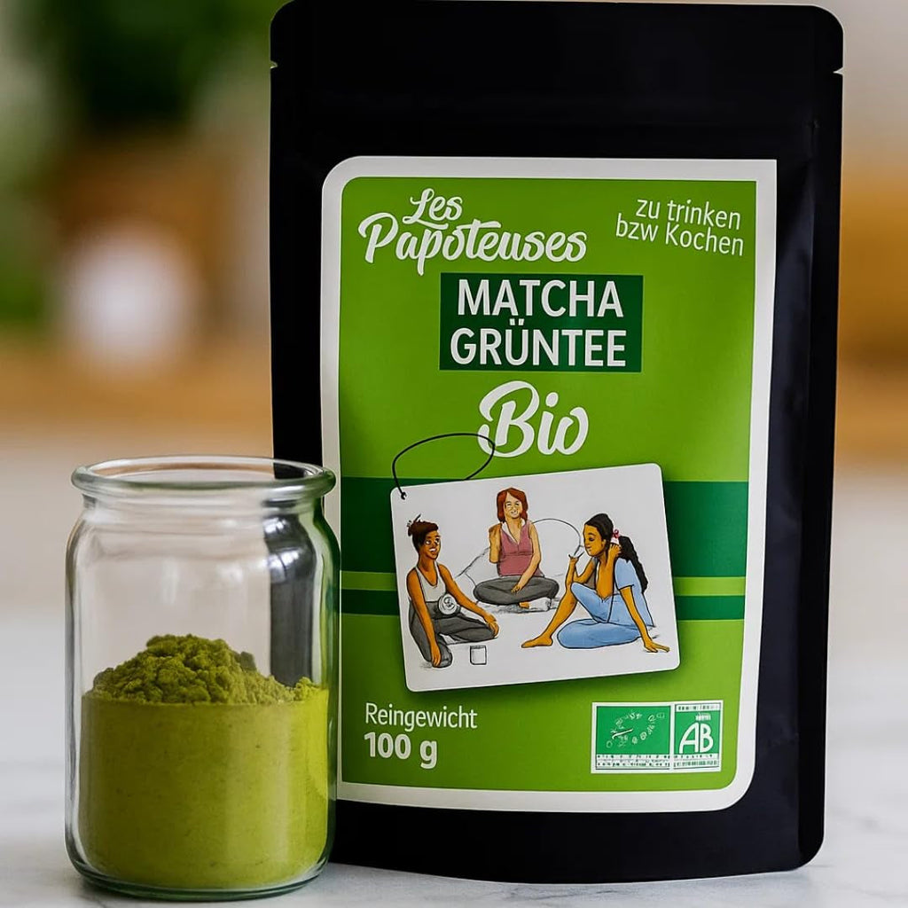 | Matcha pulbere bio 100 g | Ceai verde Matcha pulbere Ceremonial Grade | 100% natural și calitate premium | Ceai detoxifiant | Compatibil cu setul Matcha, tel, bol și pahar.