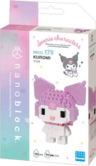 BANDAI - Nanoblock - Hello Kitty - Kuromi - Mini-Bausteinfigur, Pixelart - 160 Teile - NBH179