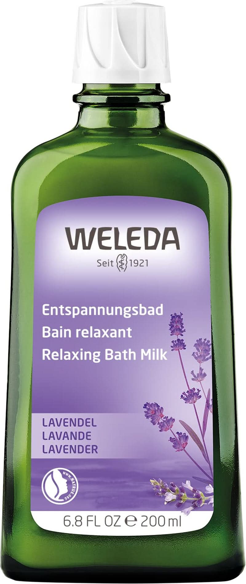 WELEDA BIO, Gesundheitsbad mit Naturkosmetik mit echtem Lavendelöl zur Beruhigung der Sinne und für einen guten Schlaf, 200 ml Dusche und Bad Naty Shop