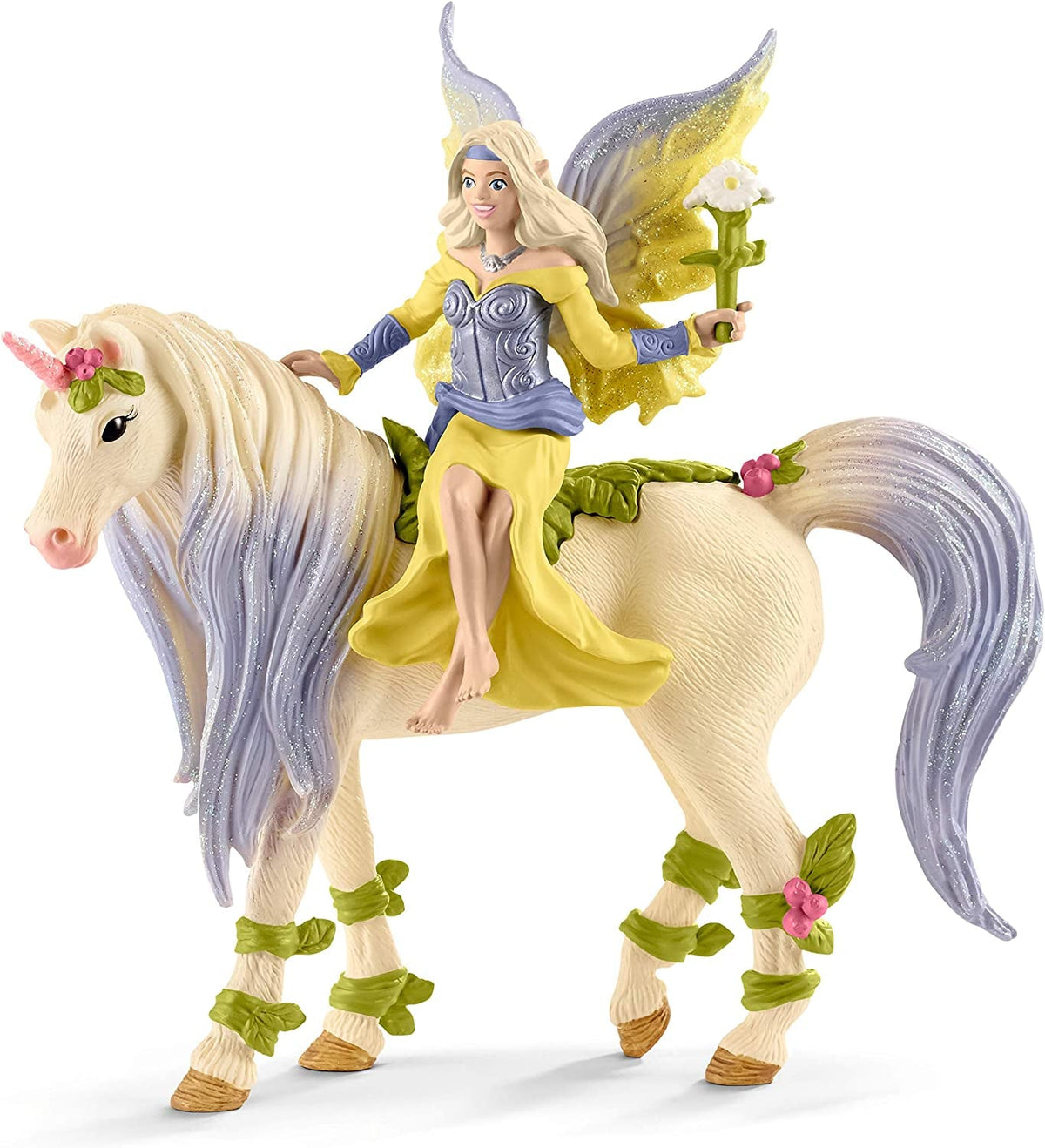 Schleich 70565 Sera cu unicorn înflorit, pentru copii cu vârsta cuprinsă între 5-12 ani, BAYALA - play figure Action figures Naty Shop Ambalaj standard