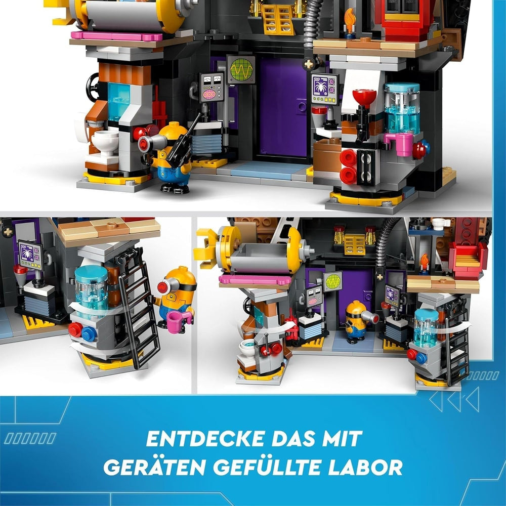 LEGO I - Simply Incorrigible 4 Gru's and Minions' Family Villa I - Simply Incorrigible 4 Movie Playset Kinderspielzeug Geschenk für Jungen und Mädchen ab 8 Jahren 75583 Bausets Beuche den LEGO-Store