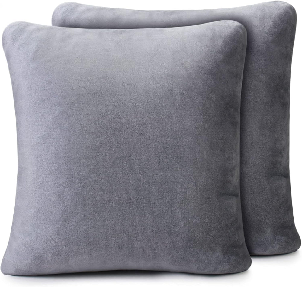 Amago - Bequeme Decke, Kaschmiroptik, 220 x 240 cm - Anthrazit. Betten und Decken Amago Anthrazit Kissenbezug 50 x 50 cm, 2 Stück