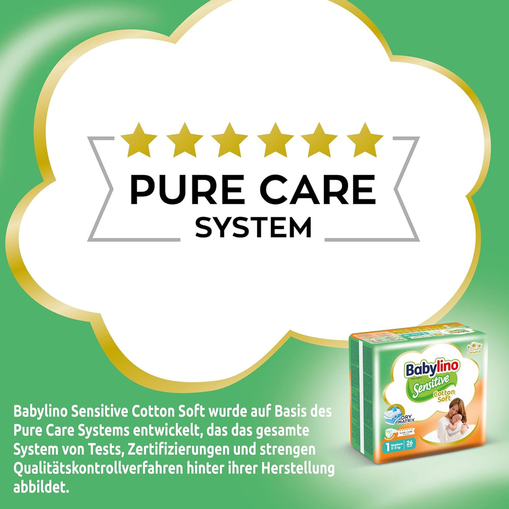 Sensitive Babywindeln, Größe 1, Neugeborene (2-5 kg), 26 Stück