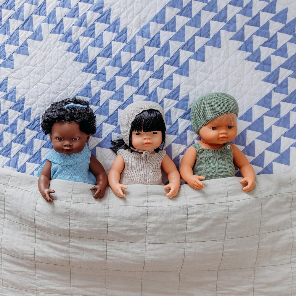 Miniland Babypuppe asiatisches Mädchen 38cm-31056, Zufällig