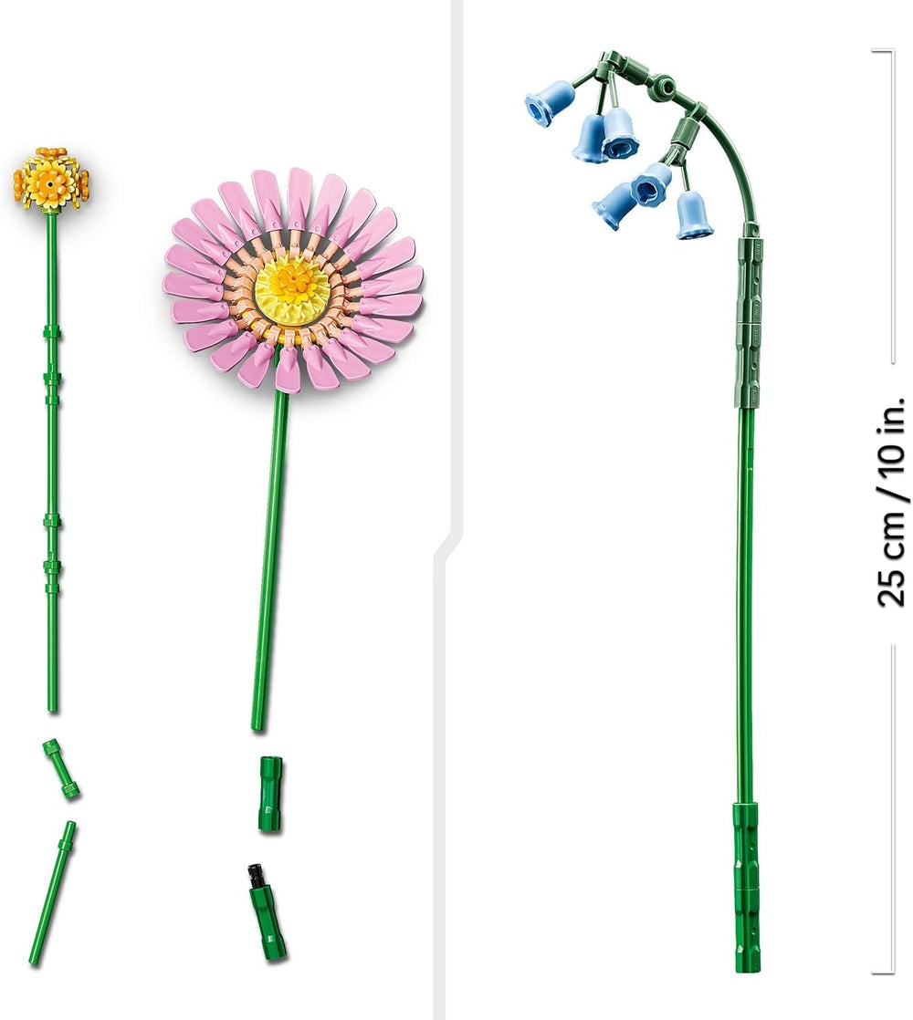 LEGO Botanicals Kleiner Sommerstrauß – Bauset mit künstlichen Blumen – inkl. Glockenblumen, Butterblumen, Tulpen - Geschenkidee für Frauen, Mütter und Männer - 10347 Bausets Besuchen Sie den LEGO-Store