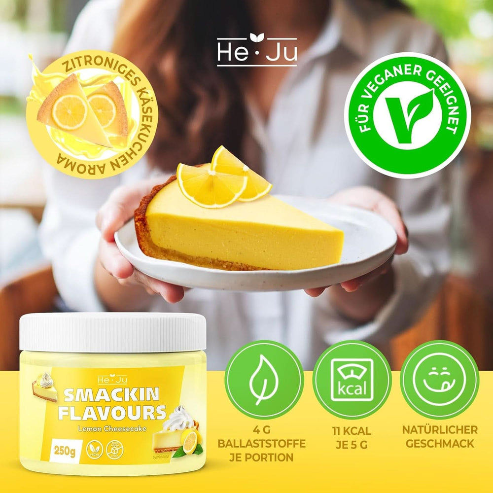 He-Ju Lemon Cheesecake Aromapulver, 250 Gramm Aromen Naty Shop