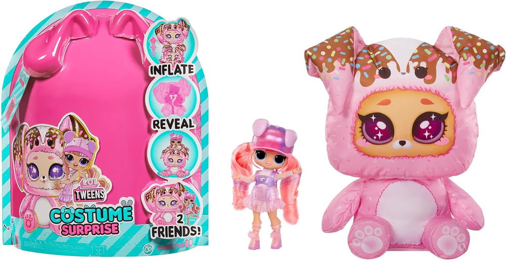 LOL. Überraschung! Tweens Costume Surprise Hoops Cutie Modepuppe mit aufblasbarem Lila Pandakostüm und zahlreichen Überraschungen, u. A. Tolle Mode und Accessoires – Ideal für Kinder ab 4 Jahren