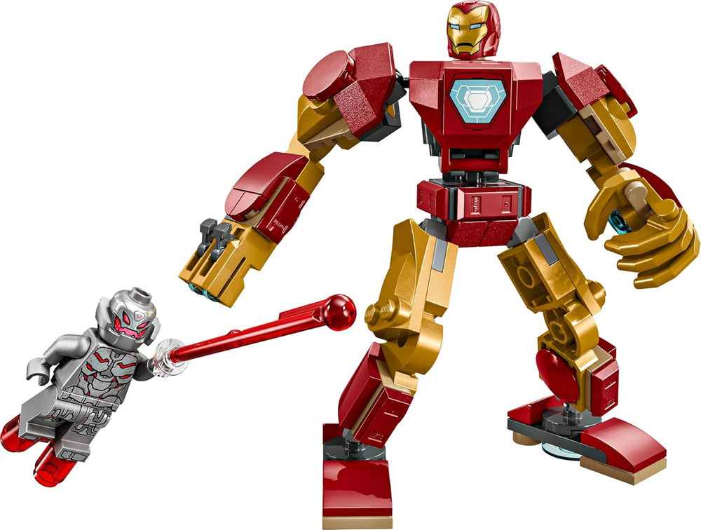 LEGO Marvel Iron Man Mech Vs. Ultron – Superhelden-Spielzeug mit 2 Minifiguren – Actionfigur mit beweglichen Armen, Beinen und Fingern – Geschenk für Jungen und Mädchen ab 6 Jahren. 76307 Besuche den LEGO-Store Bausets