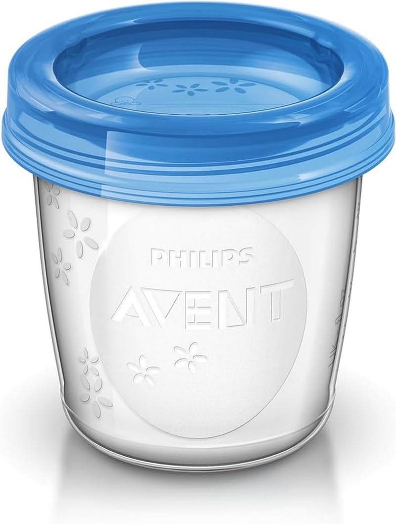 Philips Avent Austellungssystem Für Muttermilch, Becher Inklusive Deckel, Adapter (Modell SCF618/10) Zubehör Essen und Stillen Bebe Naty Shop