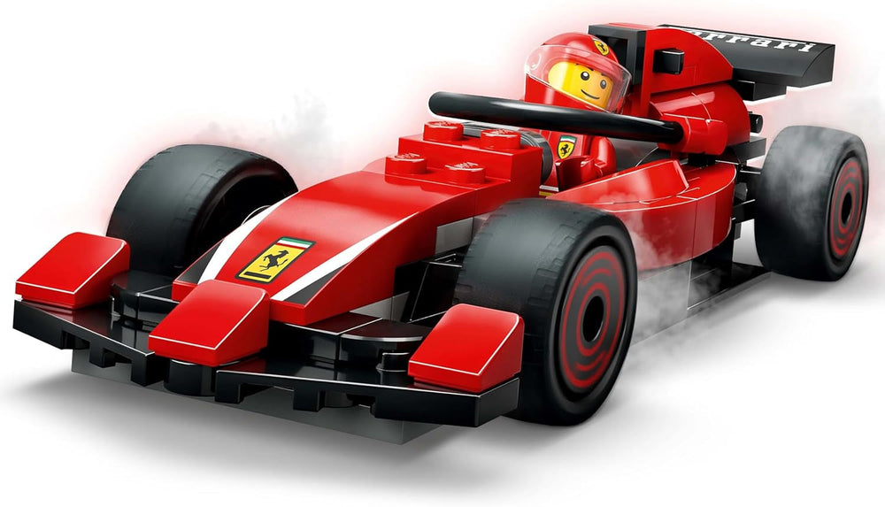 LEGO City F1 Boxenstopp mit Team und Ferrari Speedster – Formel-1-Boxenstopp-Set mit 1 Rennfahrer und 4 mechanischen Minifiguren – Rennauto-Spielzeug für Jungen und Mädchen ab 6 Jahren – 60443 Bausets. Besuchen Sie den LEGO-Store