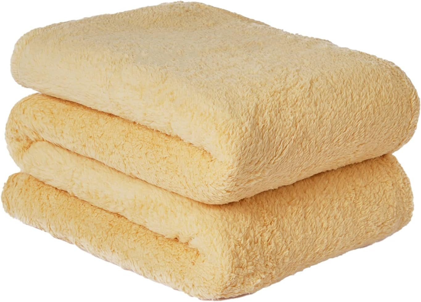 Brentford's Teddy-Fleece-Decke, große Bettdecke, Plüsch, superweich, warm, für Sofa, Bett, Tagesdecke, Schwarz – 150 x 200 cm. Betten und Decken. Besuchen Sie den Brentfords-Store, gelbes Ocker, 200 x 240 cm