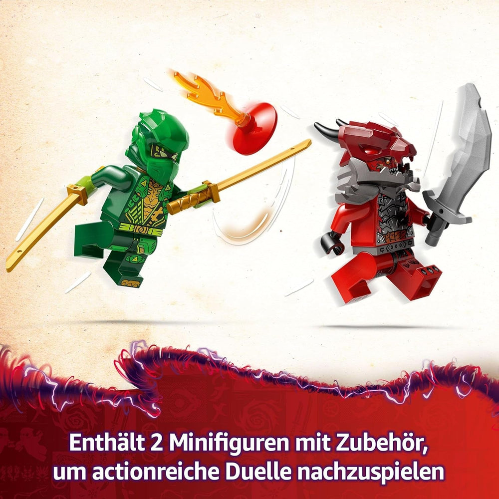 LEGO NINJAGO Lloyd's Action Speedster – Spielzeugbauauto mit 2 Minifiguren zum Rollenspiel, Bauspielzeugauto für Kinder – Geschenk für Jungen und Mädchen ab 7 Jahren 71828 Bausets Besuchen Sie den LEGO-Store