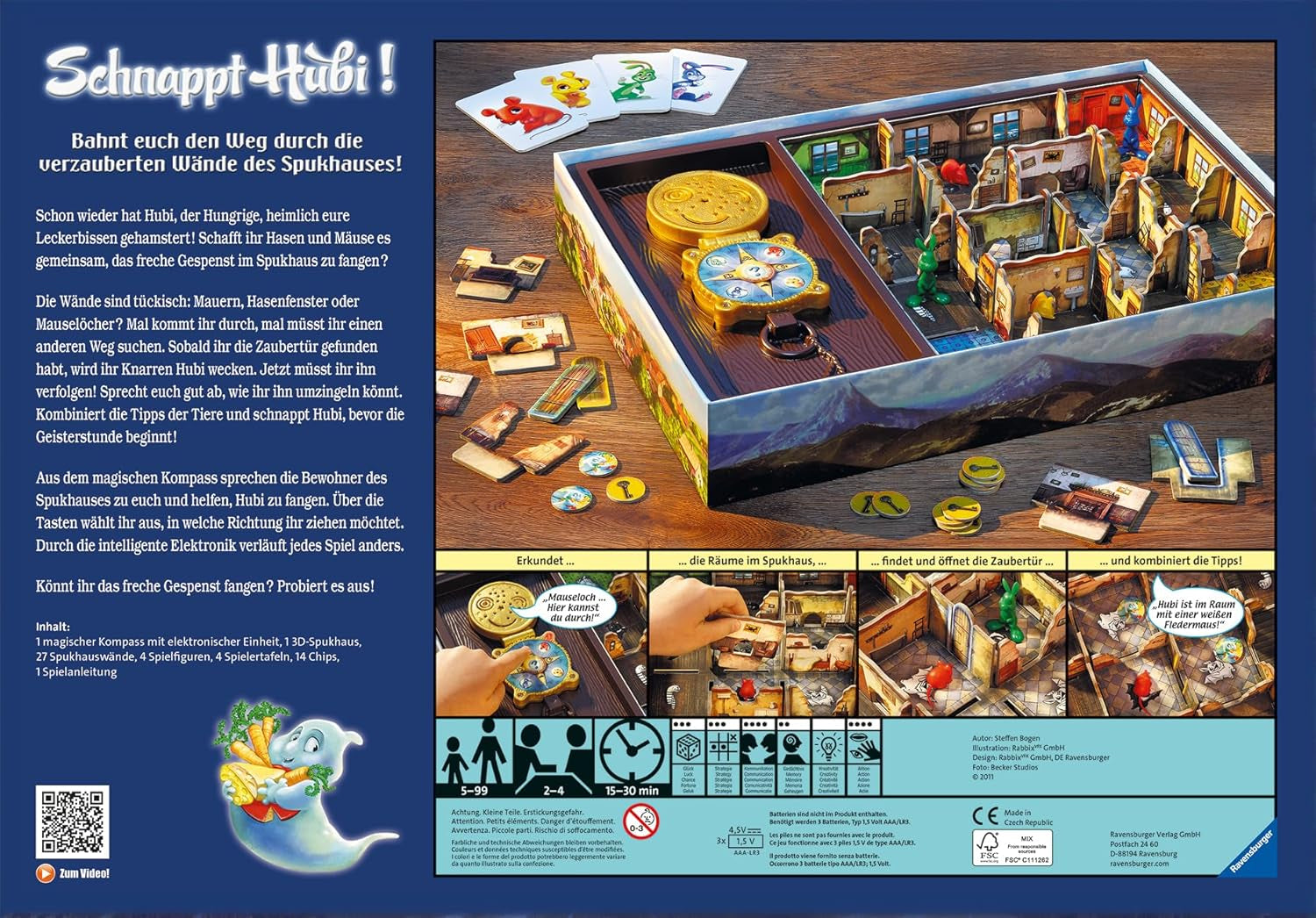Ravensburger Catch Hubi, ein Party- und Familienspiel für Kinder und Erwachsene, Spiel des Jahres für 2–4 Spieler, geeignet ab 5 Jahren – Geburtstagsgeschenke