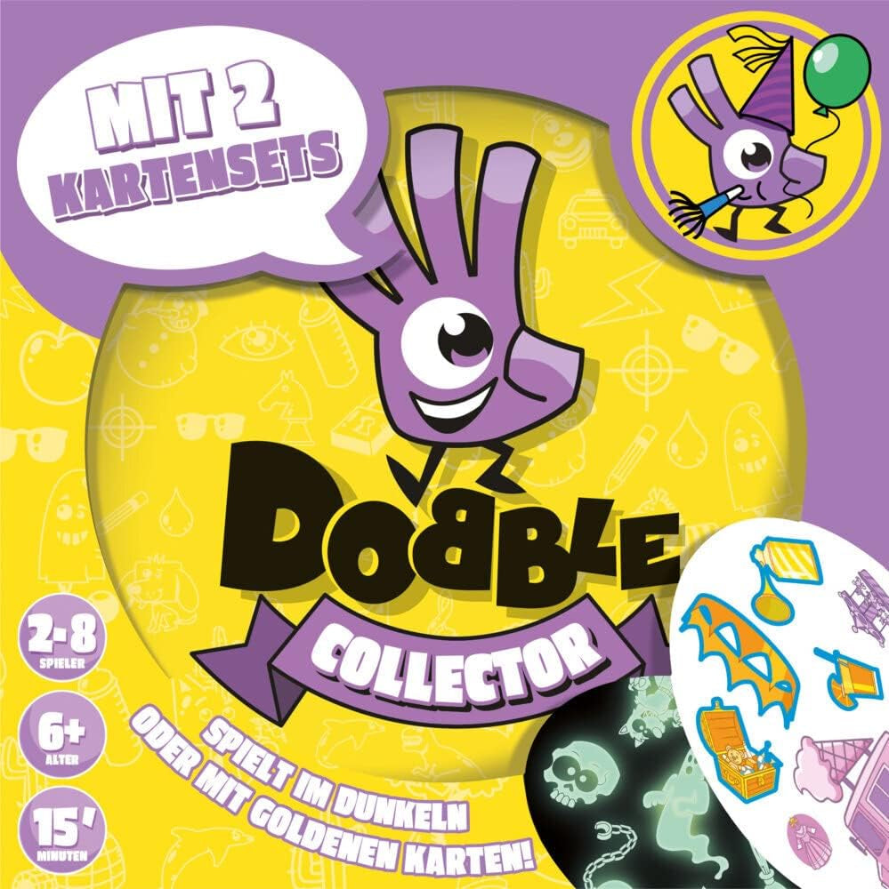 Dobble Bundesliga, Familienspiel, Kartenspiel, 2-8 Spieler, ab 6 Jahren, 15 Minuten, deutsch