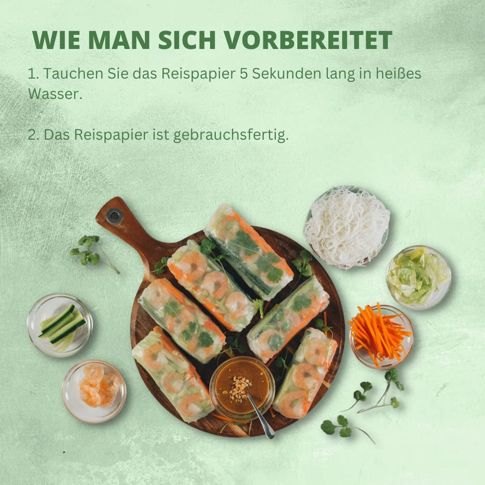 BAMBUSBAUM - Reispapier 22 cm. (Sommerrollen) - 1 x 400 g