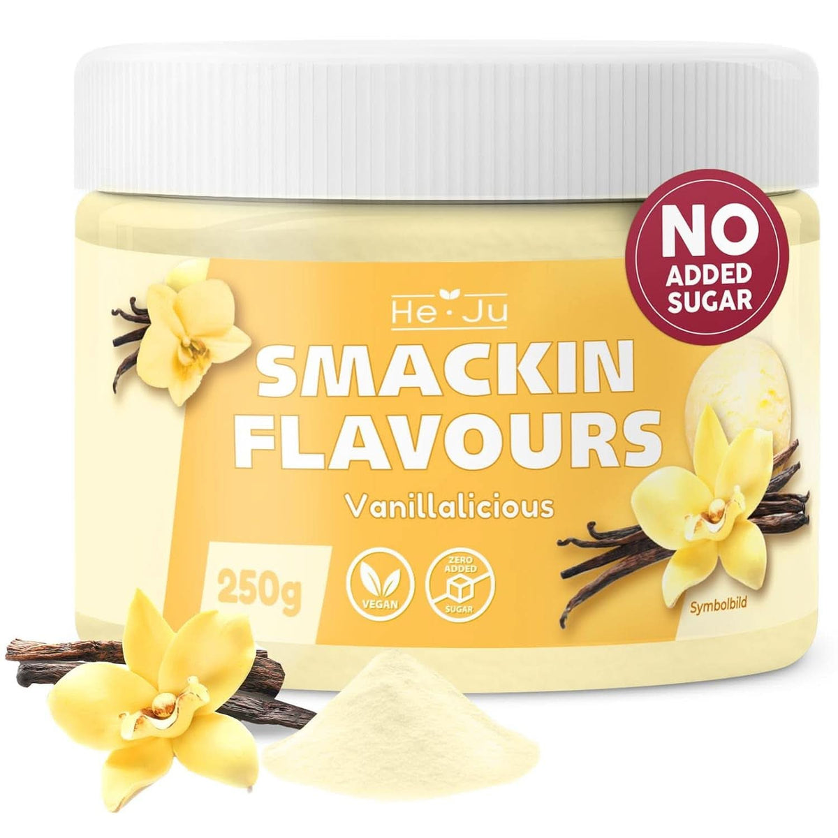 He-Ju, Pulver mit Vanillegeschmack, 250 Gramm Aromen Naty Shop