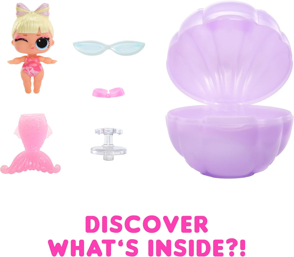 L.O.L. Surpriză! Mermaids Baby Sisters - Cu cozi care își schimbă culoarea, Selecție surpriză, Conține 1 păpușă cu accesorii drăguțe, Colecționează toate cele 8 păpuși, Pentru copii cu vârsta peste 4 ani (pachet de 2) Papusi Naty Shop