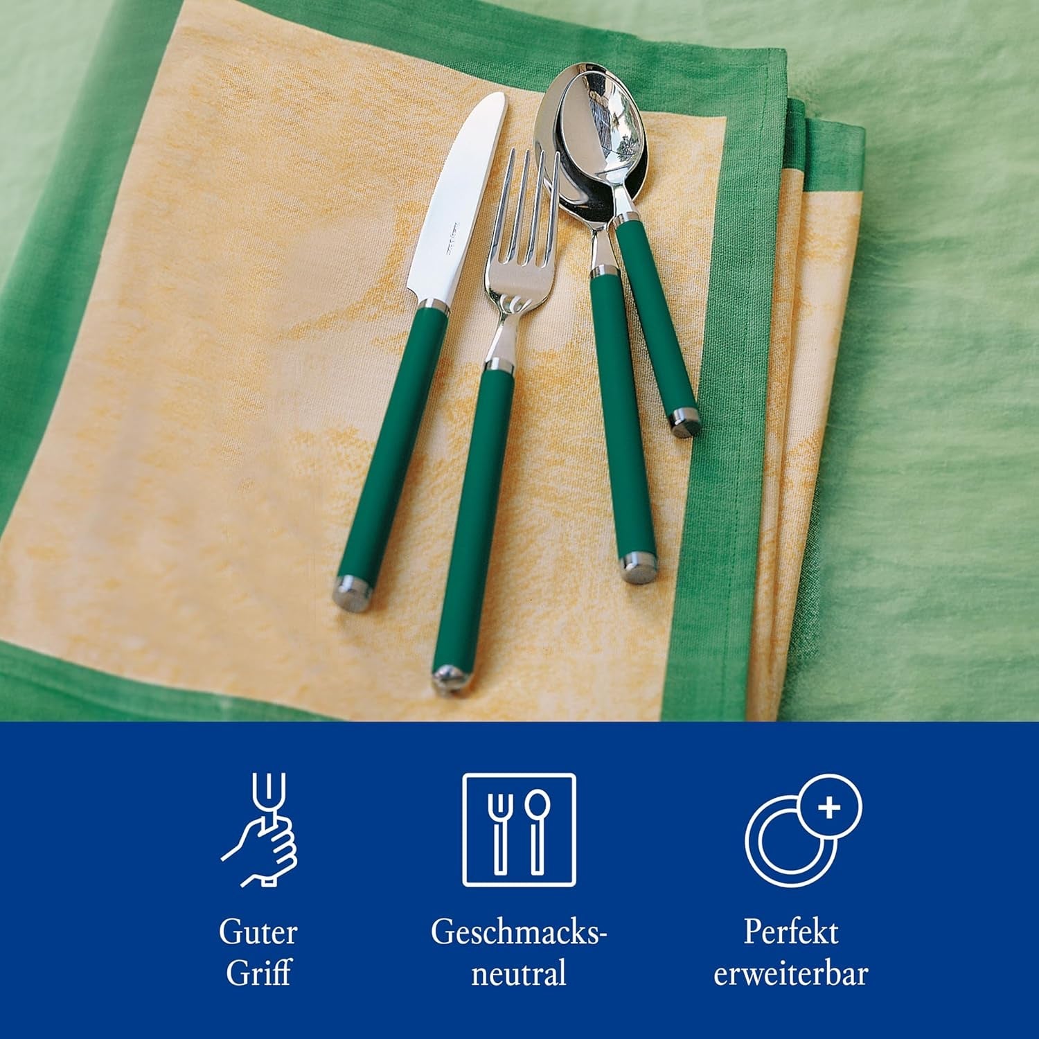 Villeroy & Boch - Besteckset Play! Green Garden, 30 Stück Küche Naty Shop