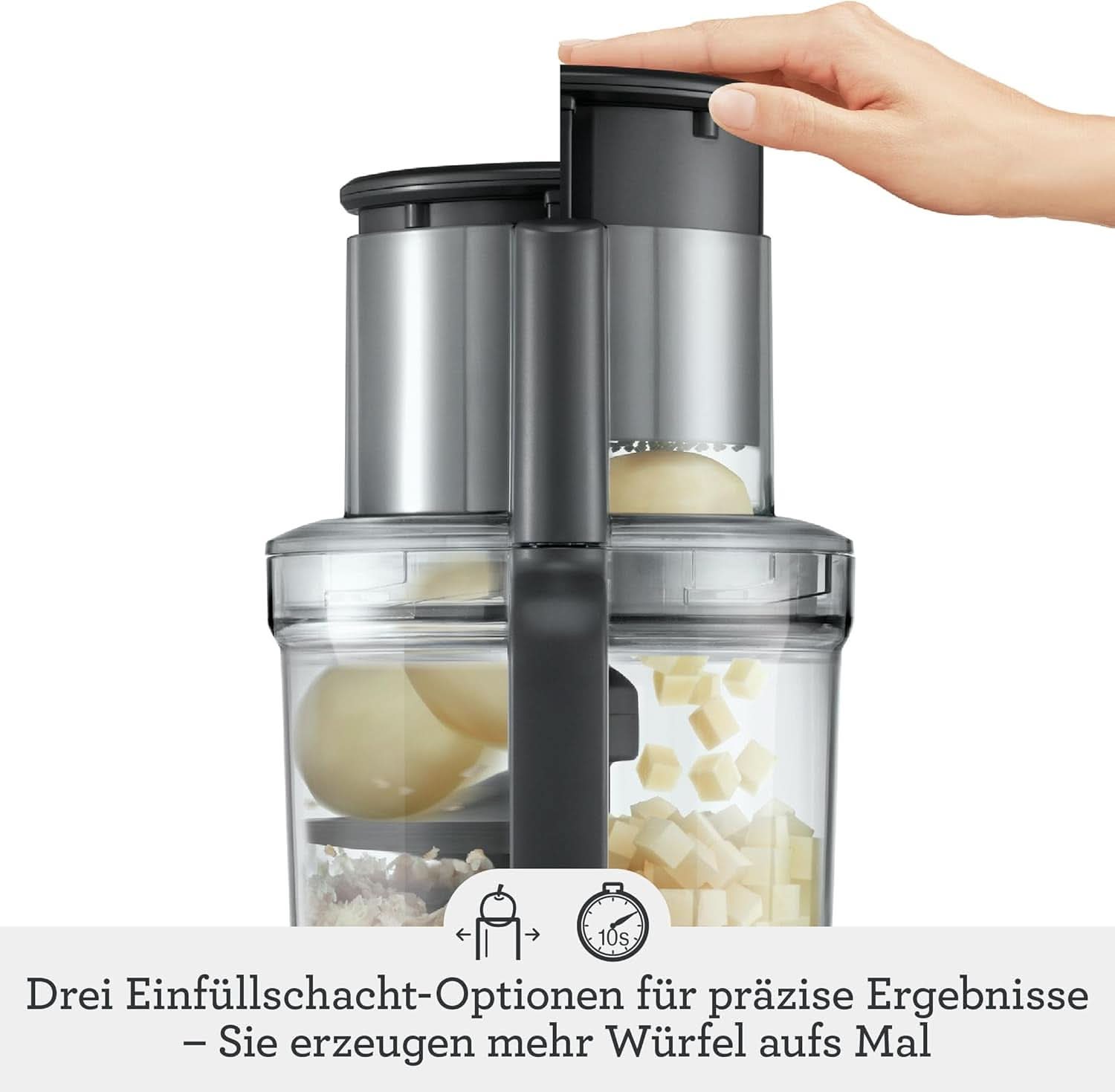 Sage Appliances SFP820 the Kitchen Wizz Peel Und Dice, Küchenmaschine, 2000 Watt Mutter und Kind Naty Shop