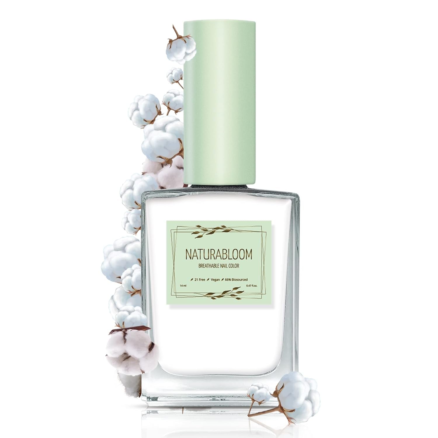 Schnell trocknender beiger Nagellack (Moon Dust) – natürlicher Nagellack mit veganer Formel – atmungsaktiv, nachhaltig und langlebig, 14 ml