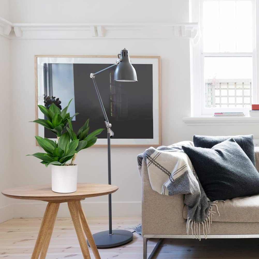 Groß Sukkulenten Künstliche Pflanzen Deko Im Topf 37Cm, 3 Stück Agave Pflanze Faux Sukkulente Kunstpflanze Im Topf Keramik, Sukkulente Topfpflanzen Deko Aloe Yucca Vera Für Haus Büro Küche Desktop#2