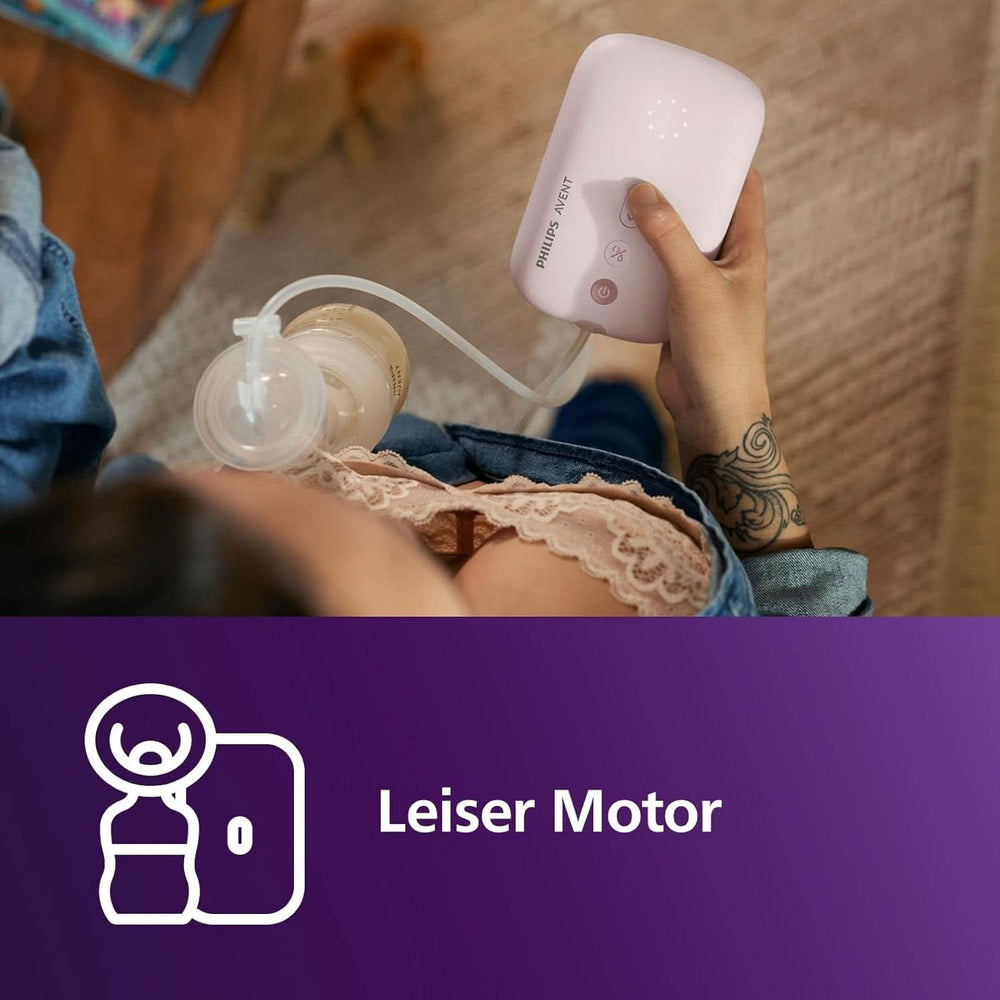 Philips Avent Elektrische Natural Motion Milchpumpe - Set Zum Abpumpen, Aufbewahren Und Füttern Inkl. Flaschen, Schnuller Und Becher (Modell SCD340/31) Lebensmittel- und Stillzubehör Bebe Naty Shop