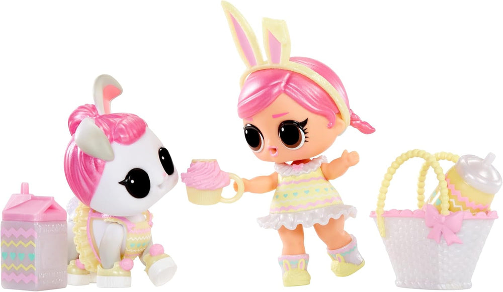 L.O.L. Surprise! 523963-EUC Pastel Party Hops Tot-1 Ediție specială 6 surprize, inclusiv modă și accesorii magice de primăvară, două păpuși de colecționat, pentru copii de 4 ani și peste Papusi Naty Shop