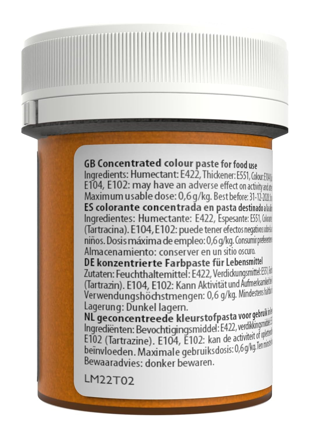 Colorant alimentar Sugarflair Max Concentrated Yellow Extra, colorant alimentar foarte concentrat pentru marțipan și fondant, colorant pastă Max Concentrate - 42 g