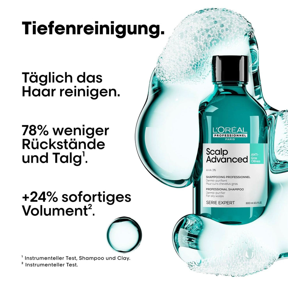 L'Oréal Professionnel Șampon de păr pentru curățarea scalpului gras, 300 ml Duș și baie Naty Shop